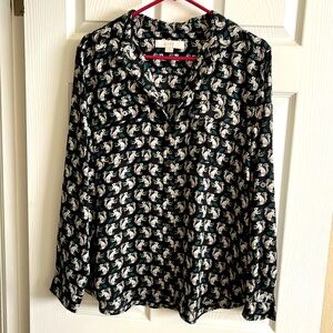 Like New - Loft Button up Squirrel Blouse!